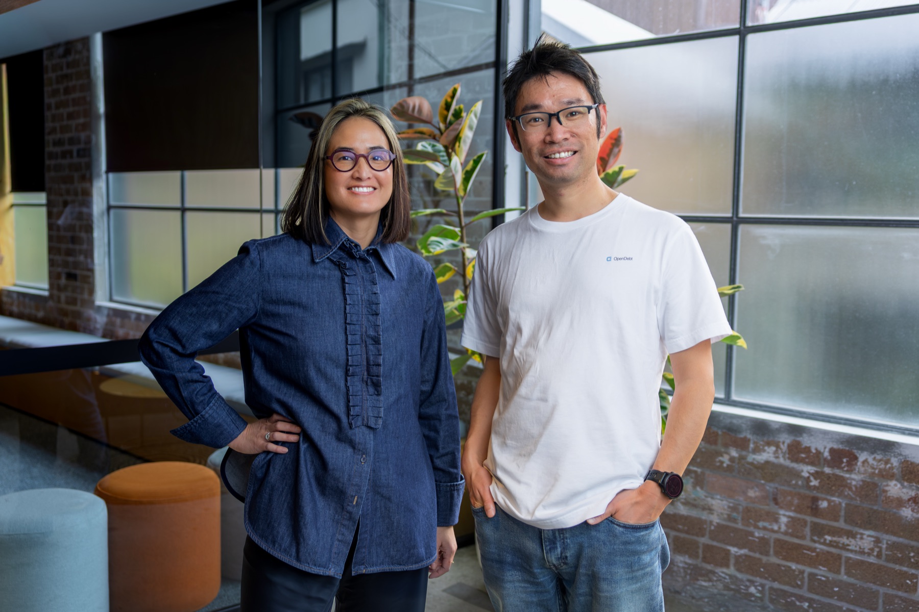 Samantha Wong and Norman Yan at Blackbird’s office